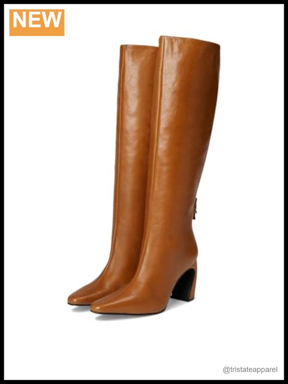 Free People Knee-High Leather Tall Boots with Buckle Ankle Support